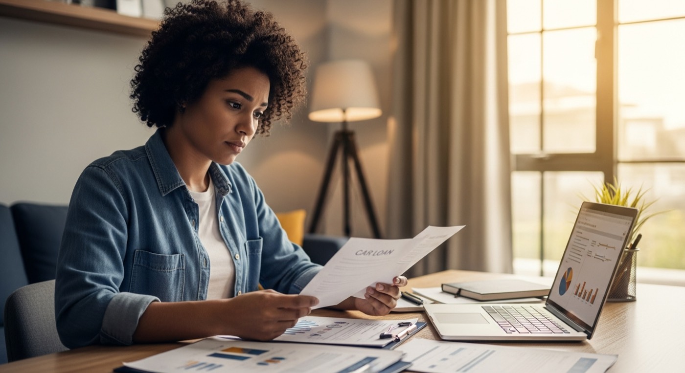 Reviewing car loan documents